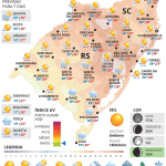 Ciclone no Uruguai traz chuva ao RS nesta quinta-feira