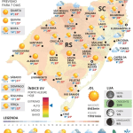 Massa de ar frio se afasta e quarta-feira terá temperaturas mais agradáveis no RS